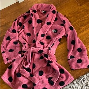 Pink bathrobe cute! Soft!  Great condition! M/L